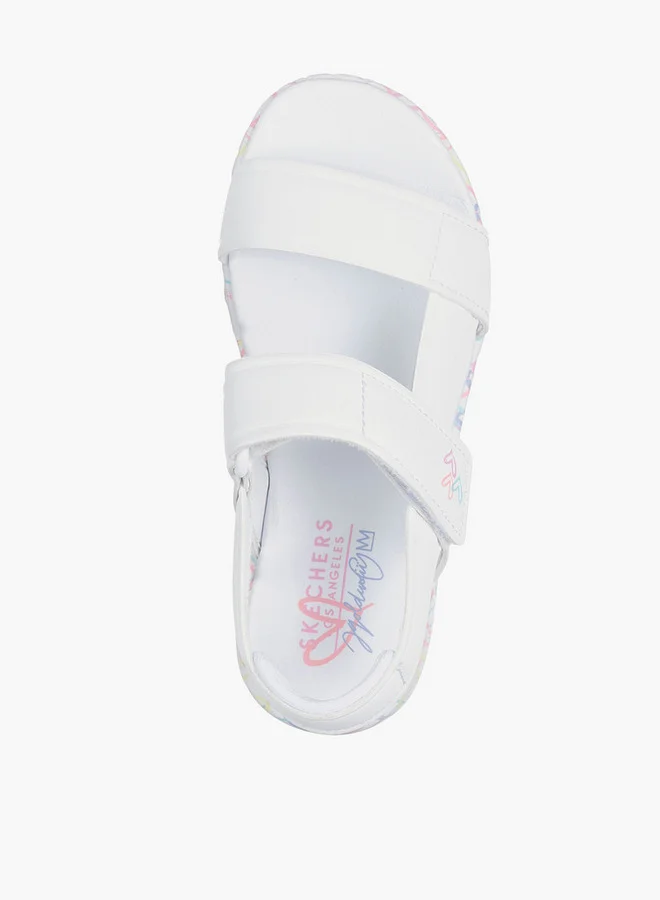 SKECHERS Girls Uno Lite Hook & Loop Sandals